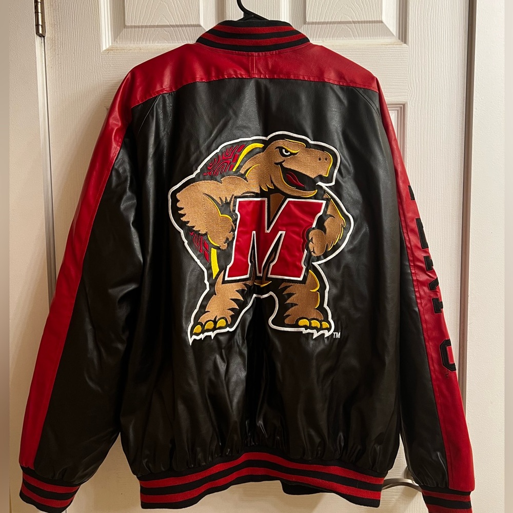 VINTAGE University of Maryland Bomber Varsity Jacket Men’s XXL